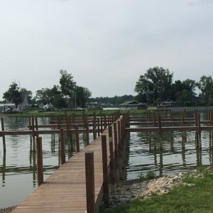 View from the dock at Buckeye Lake Winery