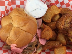The Seventh Son Brisket Sandwich from Challah