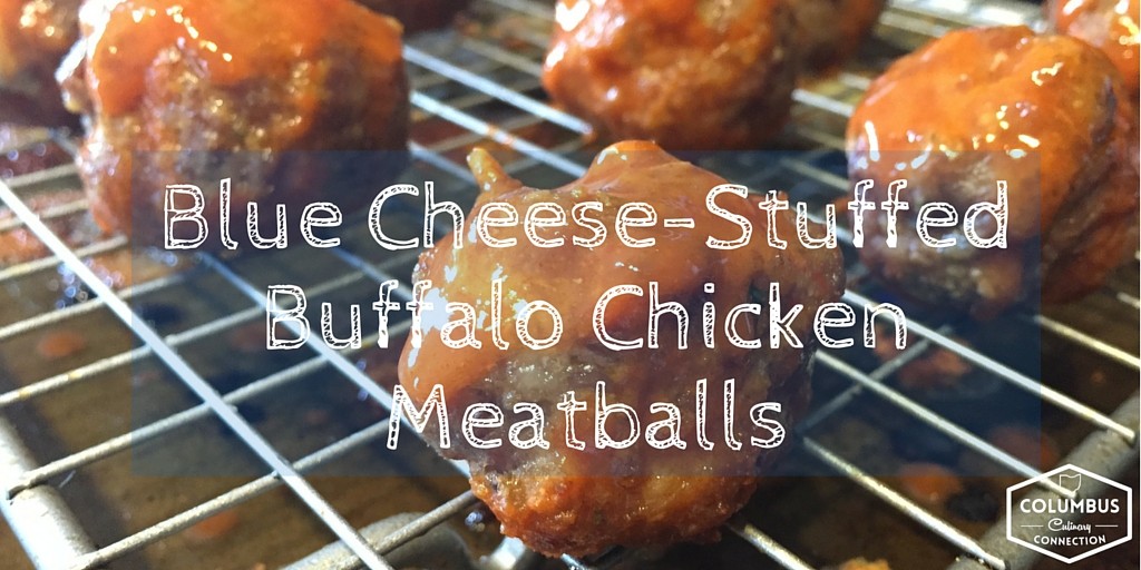 Blue Cheese-Stuffed Buffalo Chicken Meatballs